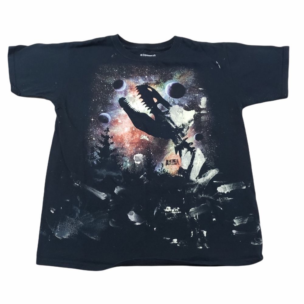 Animal Planet Shirt Size XXL 18/20 Youth T-rex Dinosaur Bones Fossil Planets